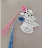 Kişiye Özel Pleksi Mezuniyet Hatıra Magnet (Pembe)
