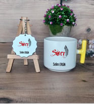 Savcı Hediye Seti Kupa Bardak T Kulplu ve Anahtarlık Savcılar Günü Hediyesi (Model 5)