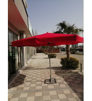 Ekonomik model 4m2 Bahçe Plaj Teras Cafe Restorant Semşiye (Ayak Hariç ) (Kırmızı)