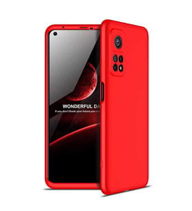 Xiaomi Mi 10T 5G Kılıf Zore Ays Full Koruma Kılıf (Kırmızı)