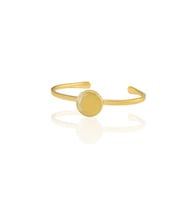 Kadir Jewellery Zirkon Taşlı Ayarlanabilir 22 Ayar Altın Kaplama Bilezik (Sarı)