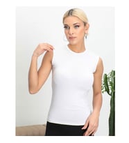 BAYAN 0 KOL 0 YAKA BODY BASIC (Beyaz)