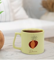 BK Gift Kişiye Özel İsimli Pastel Sarı Middle Kupa Bardak, Arkadaşa Hediye, Ev Hediyesi, Doğum Günü Hediyesi, Ofis Hediyesi (Model 10)