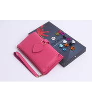 Telefon Bölmeli Trend Kadın Cüzdan (Pembe)