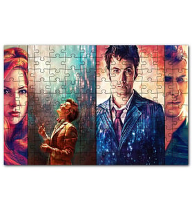 Cakapuzzle Doctor Who 11 Doktor Puzzle Yapboz MDF (Ahşap) (1000 Parça)