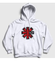 Presmono Unisex Beyaz Rhcp Red Hot Chili Peppers Kapüşonlu Sweatshirt 108363tt (Beyaz)