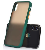 Apple iPhone XS Max 6.5 Mat Airbag El İzi Yapmayan Kaliteli Kılıf (Yeşil)