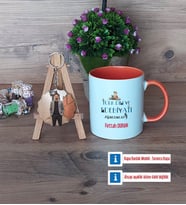Erkek Türk Dili ve Edebiyatı Öğretmenine Hediye Kupa Bardak Beyaz ve Fotoğraflı Ahşap Anahtarlık Hediye (Model 13)