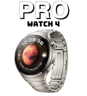Watch 4 Pro Curved Yuvarlak Ekranlı Akıllı Saat 3 Kordonlu Ios ve Android Uyumlu (Gümüş)