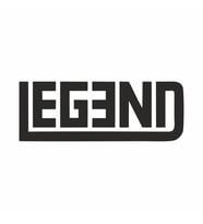 Legend Efsane Sticker siyah 15x5 CM (Siyah-Siyah)
