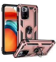 Xiaomi Poco X3 GT Kılıf Yüzüklü Zırh Tank Vega (Rose)