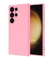 Microsonic Samsung Galaxy S24 Ultra Kılıf Groovy Soft Koyu Yeşil (Pembe)