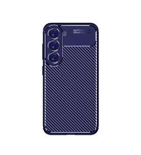 Galaxy S23 Plus Kılıf Zore Negro Karbon Tasarım Silikon Kılıf (Lacivert)