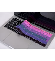 Laptop MacBook Pro Klavye Koruyucu 13inc A1708 12inc A1534 Avrupaİngilizce Baskı (Pembe-Mavi)