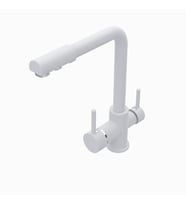 POLEX Cristalux Lux Arıtmalı Mutfak Evye Bataryası (Beyaz)