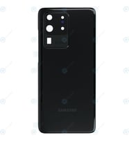 BYR Samsung Galaxy S20 Ultra Uyumlu Arka Pil Kapağı LENS HARİÇ SM-G988F (Siyah)