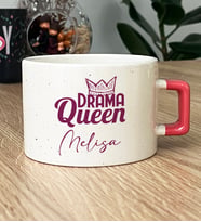 Kişiye Özel Drama Queen Hediye Lüks Fincan Sevgiliye Arkadaşa Hediye (Pembe)