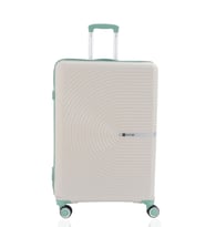 Mçs Polipropilen Valiz V374 75 CM (Beyaz-Su Yesılı)