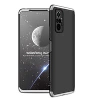 Redmi Note 10 Pro Uyumlu Kılıf Zore Kamera Korumalı 360 Tam Koruma Ays (Gri)