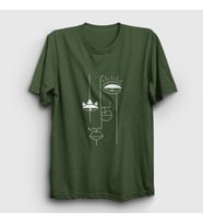 Presmono Unisex Sarı Lovers Valentine's Day Sevgililer Günü T-Shirt 284420tt (Haki)