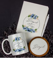 Kişiye Özel Defter Kalem Kupa Ve Bardak Altlığı Hediye Seti 103819 (Model 2)