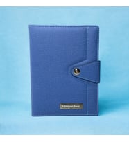 Manyetik Kilit Organizer Termo Hesap Makineli - Mekanizmalı Tarihsiz Defter - Kişiye Özel Isimli (Lacivert)