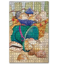 Cakapuzzle Sepette Deniz Kabukları Görseli Puzzle Yapboz MDF (Ahşap) (255 Parça)