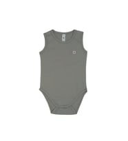 Çıtçıt Detaylı Logolu Basic Kolsuz Body (Gri)