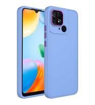 Xiaomi Redmi 10C Kılıf Luna Dışı Soft Yumuşak İçi Kadife Kılıf (Açık Gri)