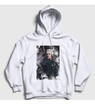 Presmono Unisex Beyaz Geralt Of Rivia Dizi Witcher Kapüşonlu Sweatshirt 321180tt (Beyaz)