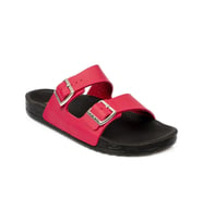 Ceyo Bahama-11 Bantlı Anatomik Taban Kadın Terlik Unisex  (Fuşya)