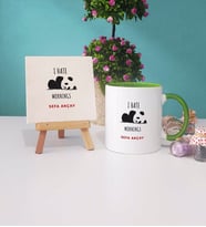 Sevimli Panda Kupa Bardak Dekoratif Taş Baskı Hediyeleri (Model 7)