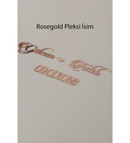 Çerçeveler için Pleksi İsimlik ve Tarih! Parlak Pleksi İsimlik ve Tarihlikler! (Rose)