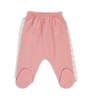 Civil Baby Kız Bebek Patikli Tek Alt 1-6 Ay Bej (Gül Kurusu)