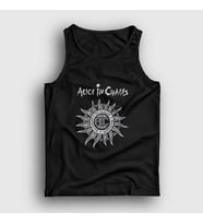 Presmono Unisex Beyaz Gray Alice In Chains Atlet 7558tt (Siyah)