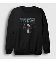 Presmono Unisex Beyaz Poster V2 Dua Lipa Sweatshirt 326078tt (Siyah)
