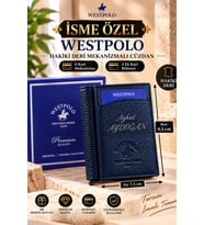 Westpolo Hakiki Deri İsme Özel Erkek Mekanizmalı Cüzdan (Lacivert)