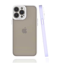 Uyumlu Model Apple iPhone 13 Pro Max Kılıf Koruyucu Mat Mima Kapak (Lila)