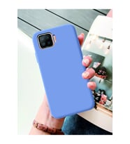 Oppo A73 Kılıf Kamera Korumalı Silikon Rubber Arka Kapak (Lila)