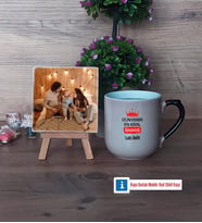 Babalar Günü Hediyesi Fotoğraflı Dekoratif Taş, Kupa Bardak Beyaz HediyeBabaya Hediye (Model 10)