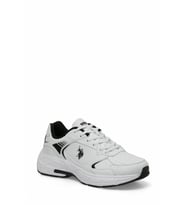 U.S. Polo Assn Felıx PR Kalın Taban Kadın Günlük Spor Sneaker Ayakkabı (Beyaz-Siyah)