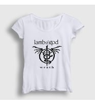 Presmono Kadın Sarı Wrath Lamb Of God T-Shirt 95011tt (Beyaz)