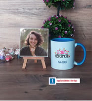 İngilizce Öğretmeni Fotoğraflı Dekoratif Taş, Kupa Bardak Beyaz Hediye (Model 4)