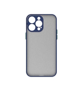 Apple iPhone 14 Pro Max Kılıf Mat Yüzey Kamera Korumalı Silikon (Lacivert)