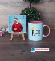 Mühendisler Günü Hediyesi Fotoğraflı Dekoratif Taş, Kupa Bardak Beyaz Hediye (Model 6)