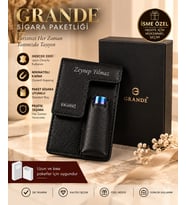 Grande 451 Hakiki Deri Sigaralık (Siyah)