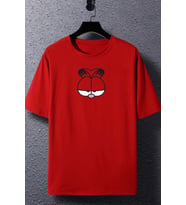 Unisex Garfield Baskılı T-shirt (Kırmızı)