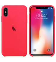 Apple iPhone X / iPhone XS Silikon içi Kadife Lansman Kılıf (Mercan)