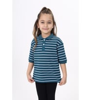 Toontoy Unisex Çocuk Çizgili Tişört (Kırmızı)