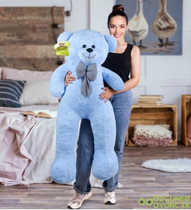 140 Cm Sevimli Pelüş Ayıcık (Mavi)